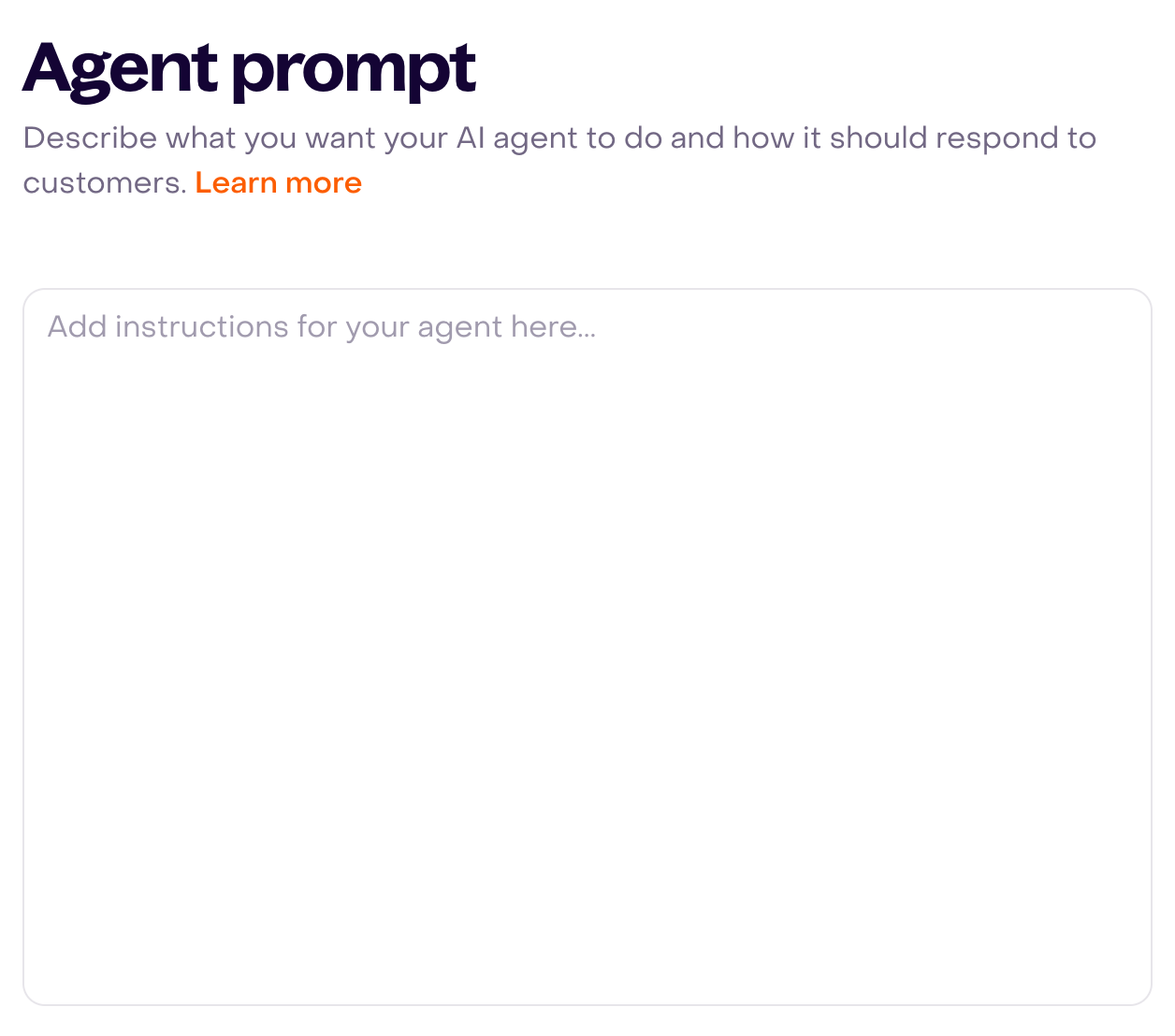 Empty Prompt without saved instructions