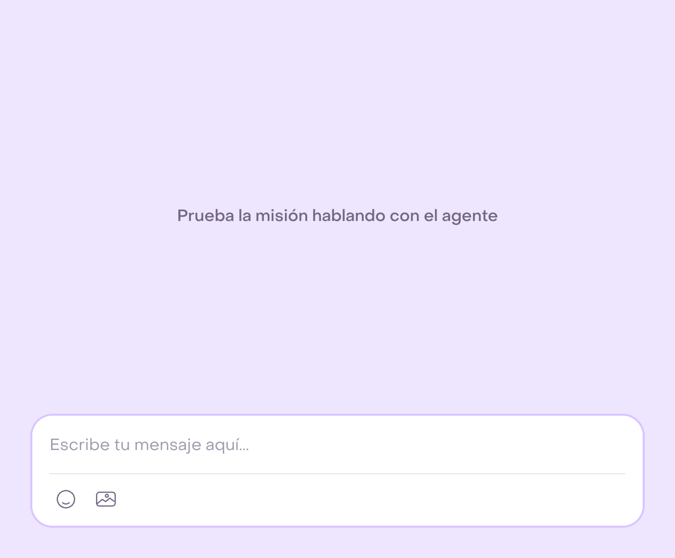 Playground real vacío en un Agente Personalizado ficticio sin ejecutar una prueba